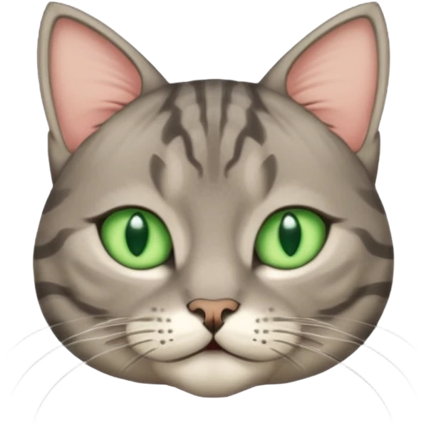 scottish cat with ears folded down emoji