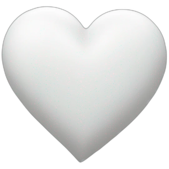 White heart emoji