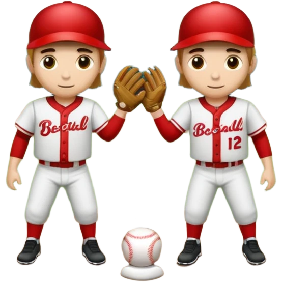 quiero dos equipos enemigos de baseball  emoji