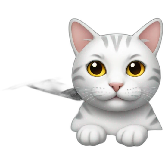 Cat on car emoji