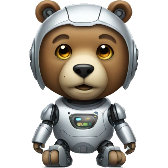 Robot bear emoji