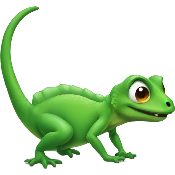 Lizard farting emoji