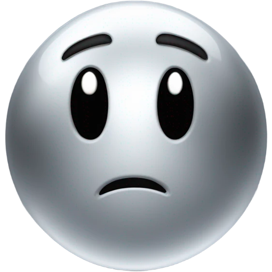 shiny metal ball that has the smooth, reflective surface of steel, with Kirby-style eyes—those simple, oval, black eyes with a white highlight, giving it a cute and expressive look. Now, this metal ball has four car wheels attached to it emoji