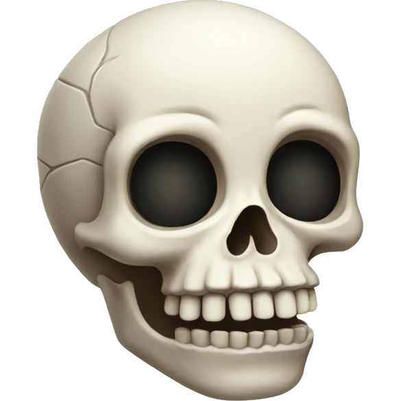 Cute skull emoji