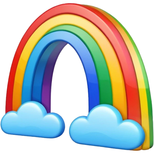 Rainbow in a photo frame emoji