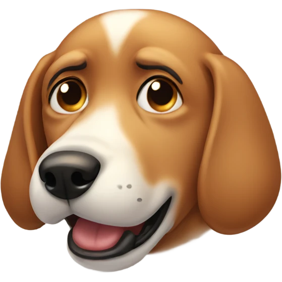 Dog gasping emoji