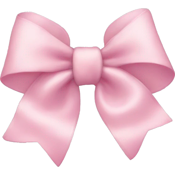 Light pink bow emoji