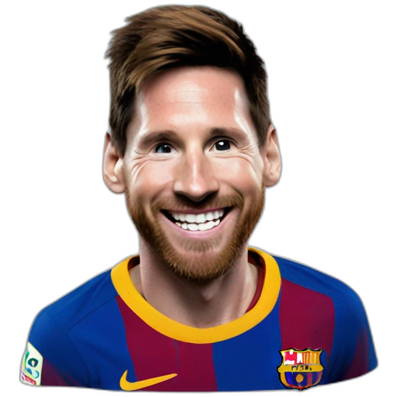 Messi rire emoji