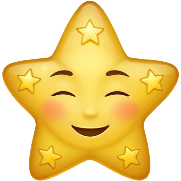 A star emoji smiling softly and eyes closed emoji