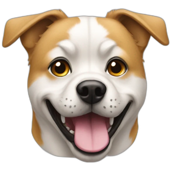Chat sur chien emoji