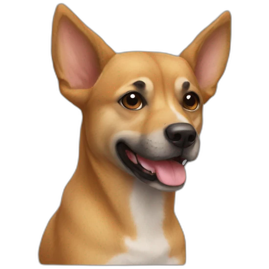 Chien sur chat emoji