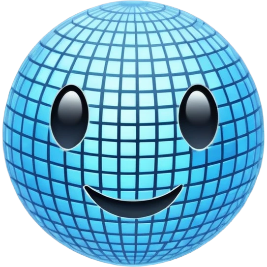 disco ball moon emoji