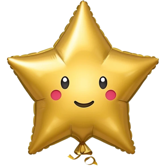ballon gold star emoji