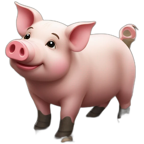 Ukrainian pig in a mud emoji