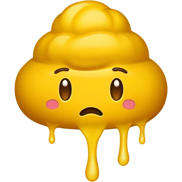 Mustard fart emoji