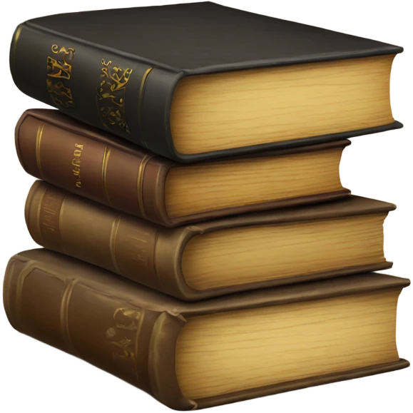stack of old books emoji