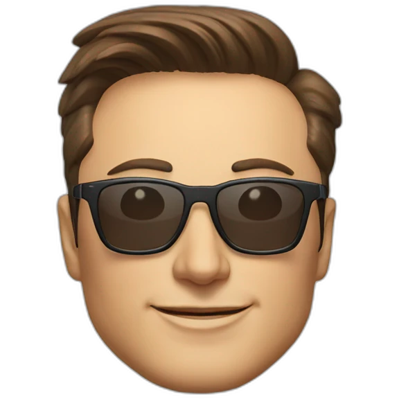 Elon Musk sun glasses emoji