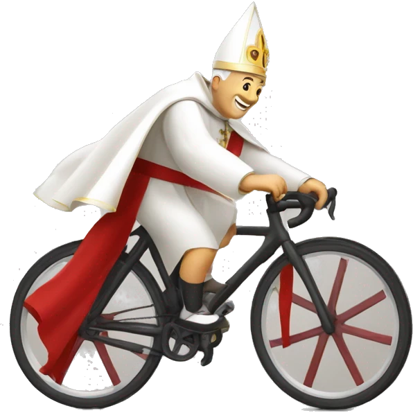LE PAPE EN VELO emoji