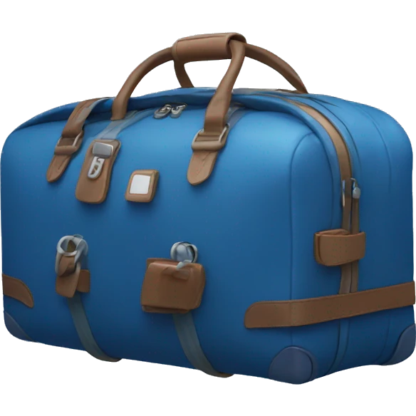 Travel bag blue  emoji