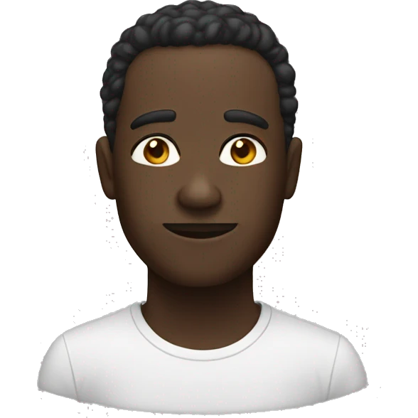 black salut emoji