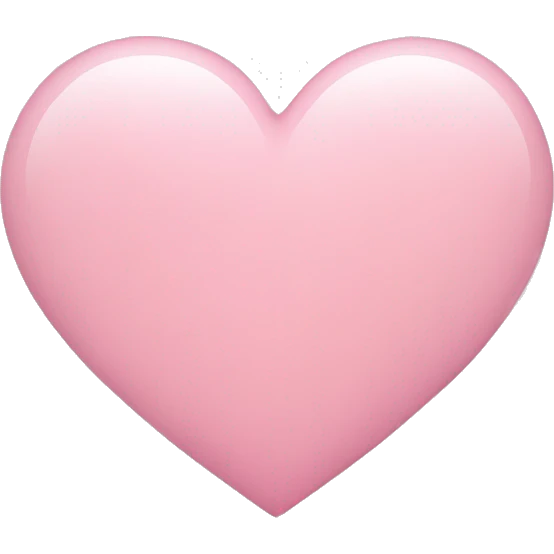 Light pink heart emoji
