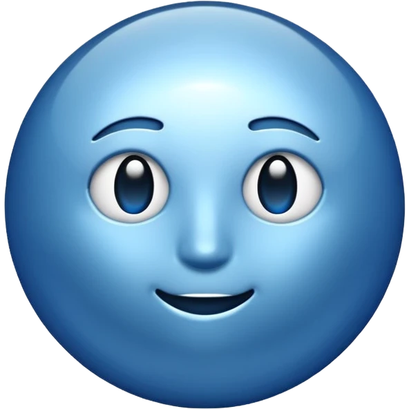 pin but blue not red emoji