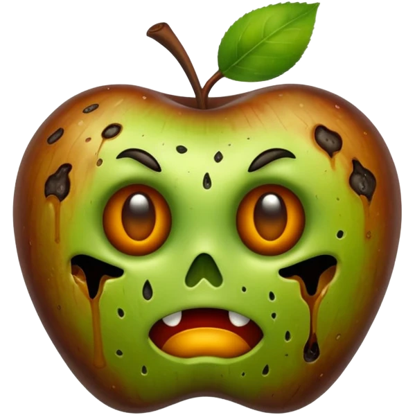 cursed apple emoji