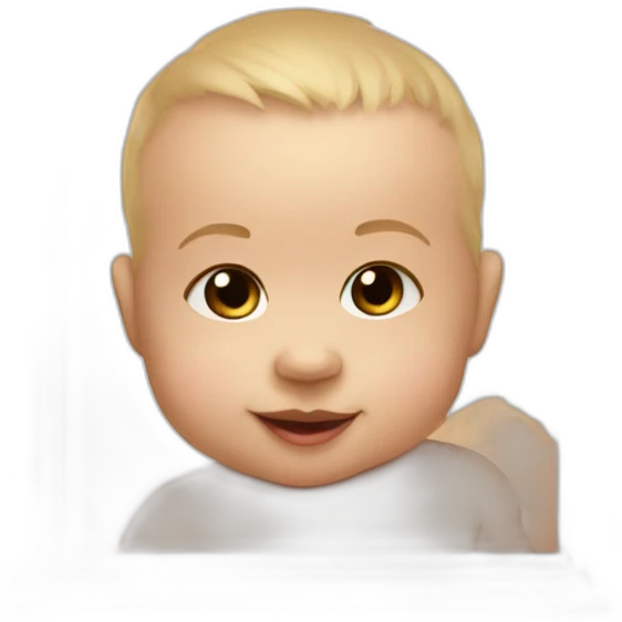a baby in a Polaroid frame emoji