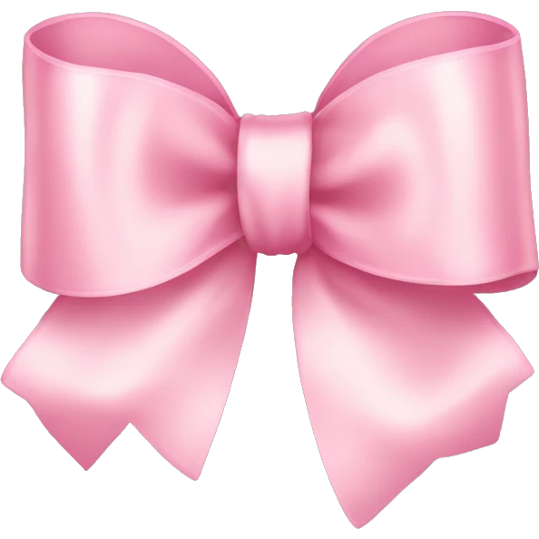 light pink ribbon bow emoji