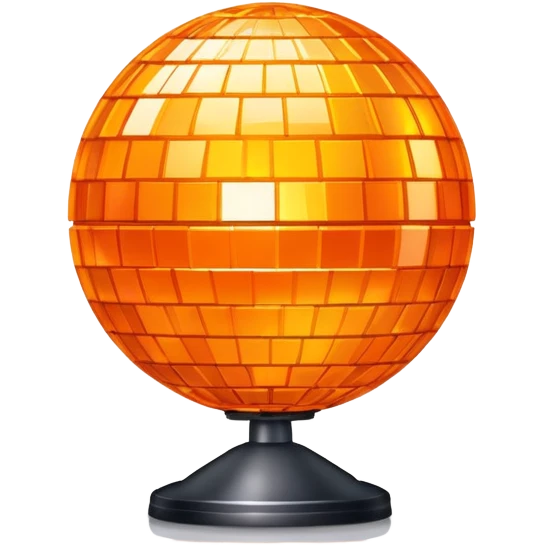 orange colorful disco ball emoji