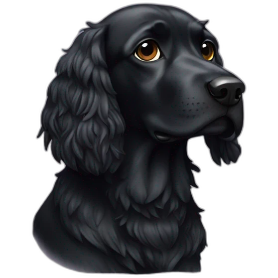 black cockalier emoji