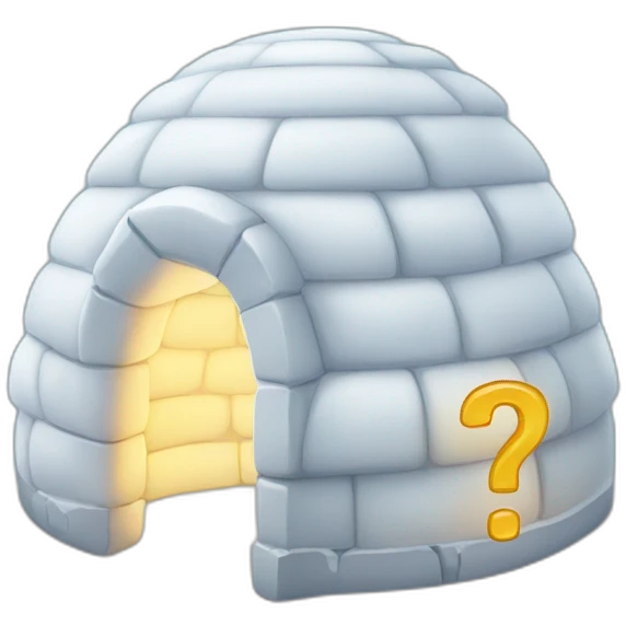 igloo question mark emoji