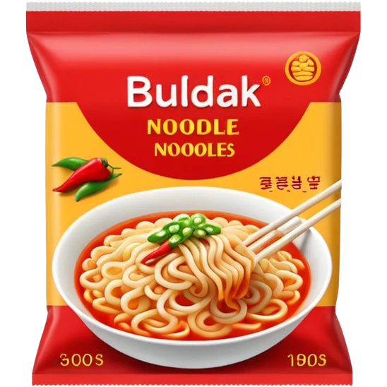 Buldak noodles packet emoji