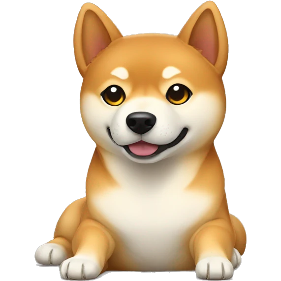 Shiba Inu laying emoji