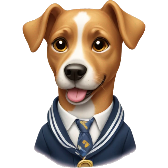 Preppy doggy  emoji