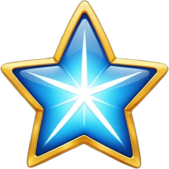 Star blue emoji
