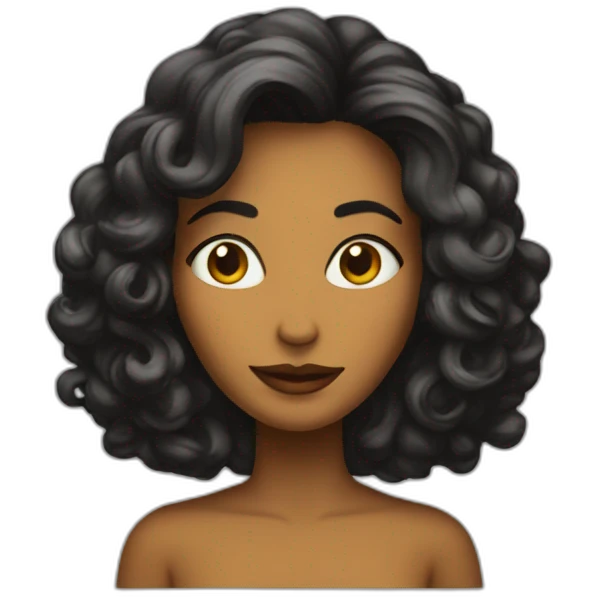 Donna con le forme emoji