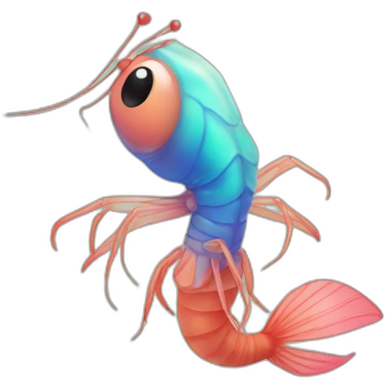 Mermaid shrimp emoji