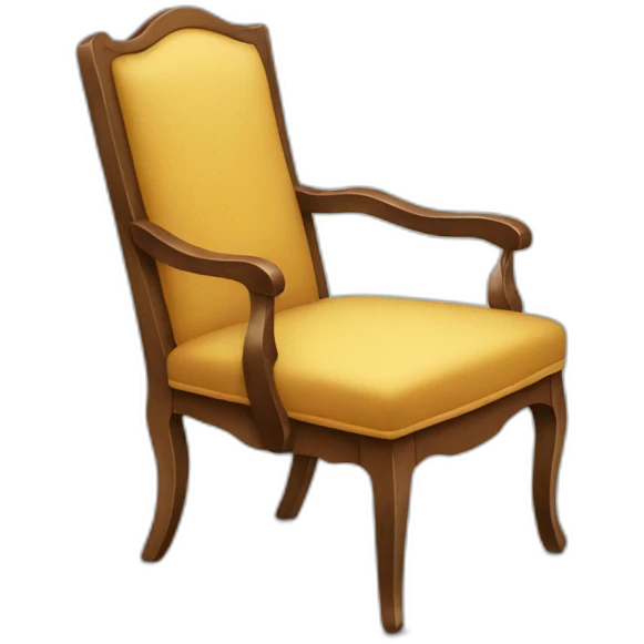 a chair that got cut emoji