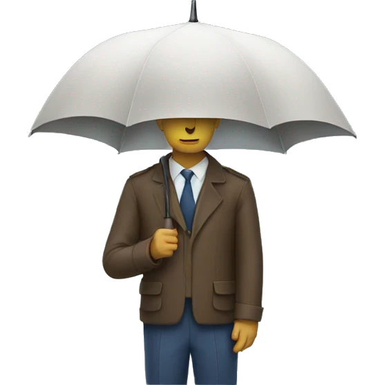 A man with umbrella  emoji
