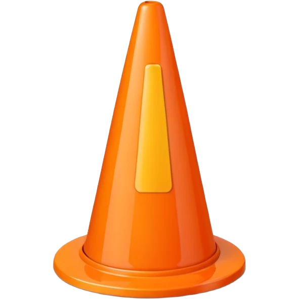 plastic wet cone marker emoji