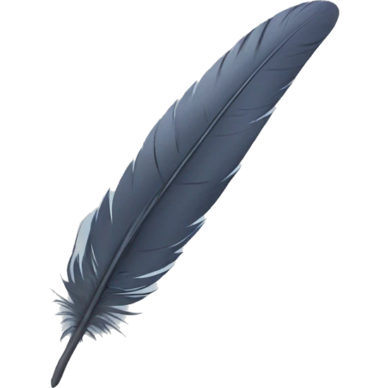 Pigeon feather emoji