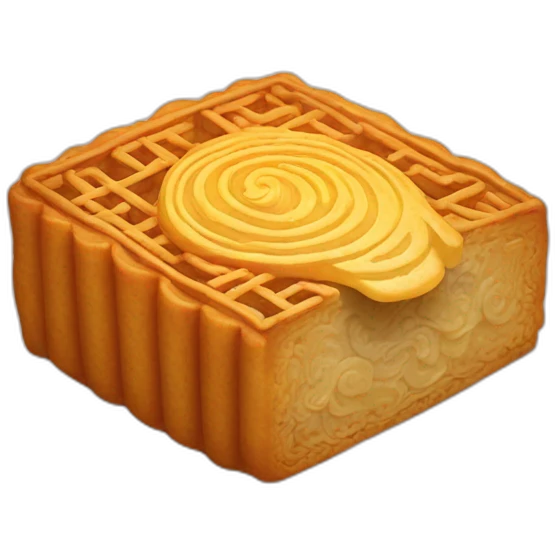 A piece of moon cake emoji