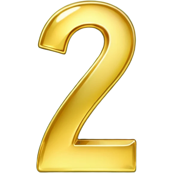 number 7 in golden and green shadows emoji