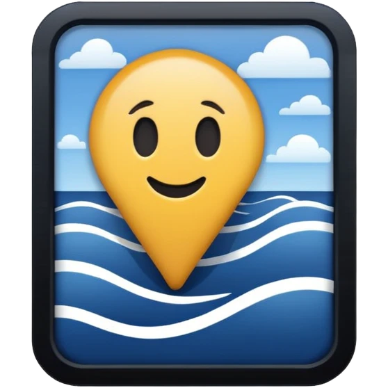 Location mark navy emoji