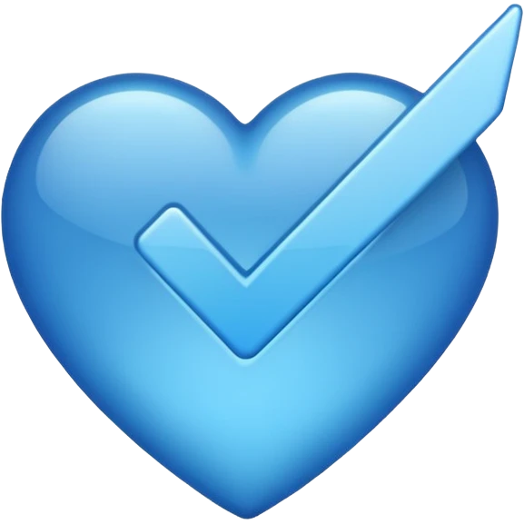 Blue tick emoji emoji