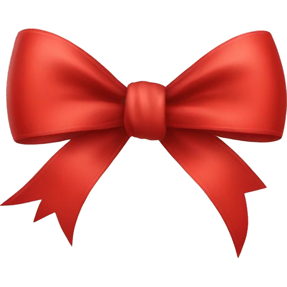 Red bow emoji