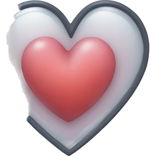 See through heart emoji