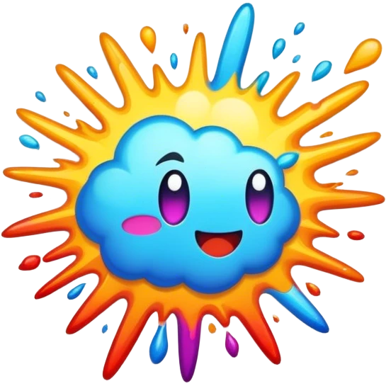 Sticker exploding emoji