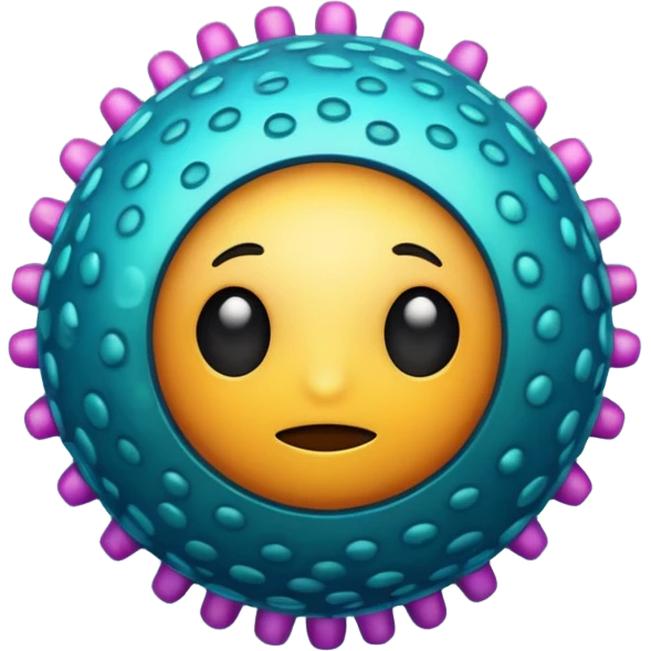  virus with many emoji